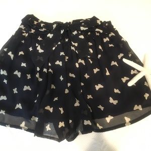 Flowy, Butterfly Print Shorts